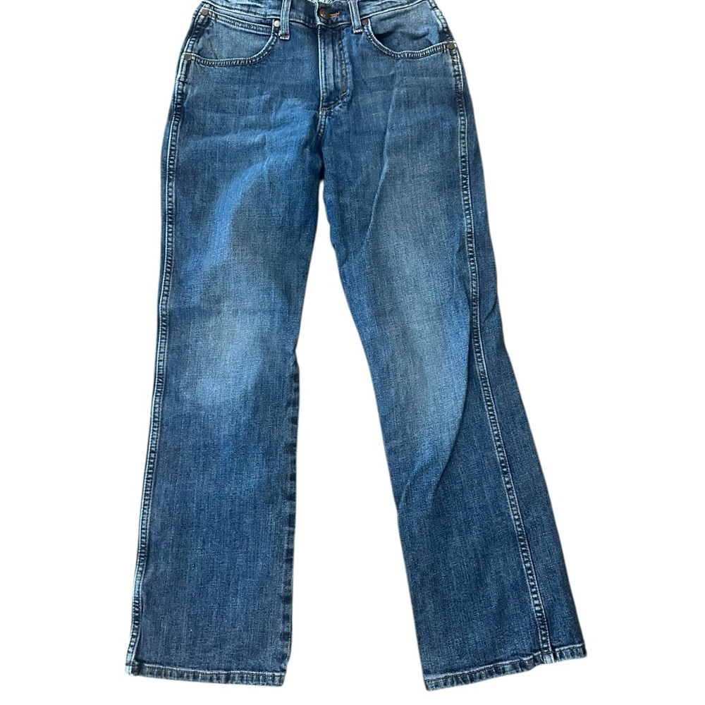 Wrangler Kids Bootcut Blue Jeans. 16 Slim - Picture 2 of 3